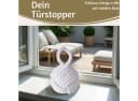 LS-LebenStil Bodentürstopper Malmö 23cm Weiß Jute Knoten Bild 5