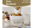 LS-LebenStil Brotkorb Baumwolle Rund Beige/Weiß Bild 3
