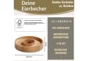 LS-LebenStil Eierbecher 4er Set Bambus Braun Natürliche Optik Bild 1