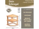 LS-LebenStil Eckregal Braun Holz Modern 3 Ablagen Bild 1