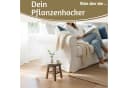 LS-LebenStil Blumenhocker Holz Maritim Ocean Deko Hocker Braun Gelb Bild 3