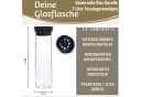 LS-LebenStil Wasserkaraffe 1L Borosilikatglas mit Sieb Bild 1