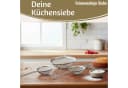LS-LebenStil Küchensieb 3er Set Edelstahl 8-20cm mit Aufhängeöse Bild 3