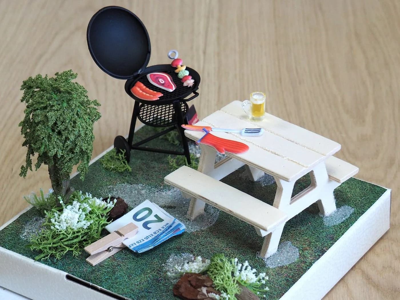ZauberDeko Geschenkbox Geldgeschenk Verpackung Grillen - Bild 3