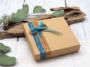 Geldgeschenkbox Fisch Blau mit Bibelspruch für Kommunion & Konfirmation Bild 1
