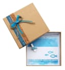 Geldgeschenkbox Fisch Blau mit Bibelspruch für Kommunion & Konfirmation Bild 2