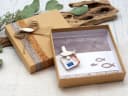 ZauberDeko Geschenkbox Geldgeschenk Verpackung Fisch Natur Taupe Bild 3