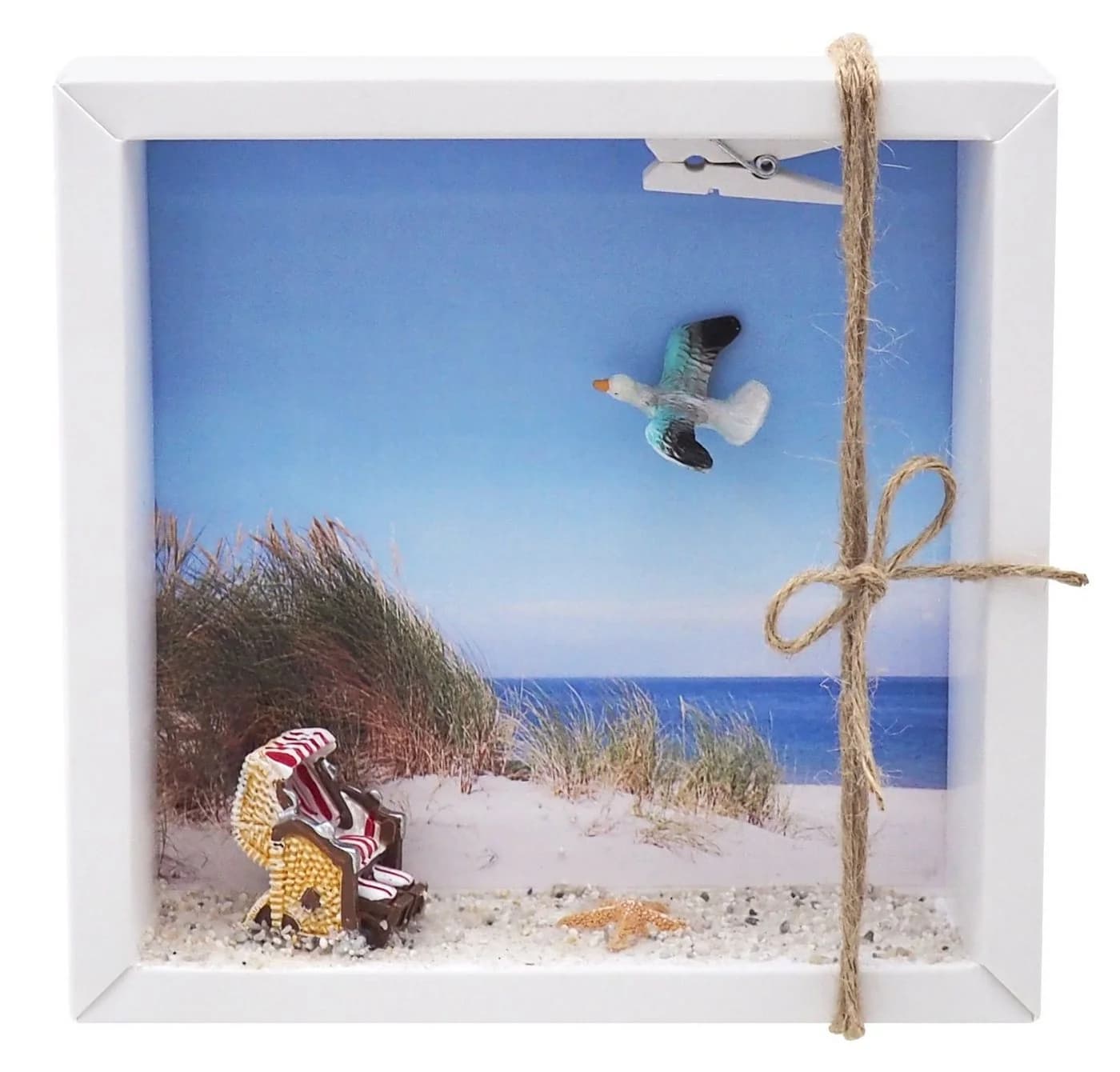 ZauberDeko Geschenkbox Geldgeschenk Strandkorb Weiß Transparent - Bild 2