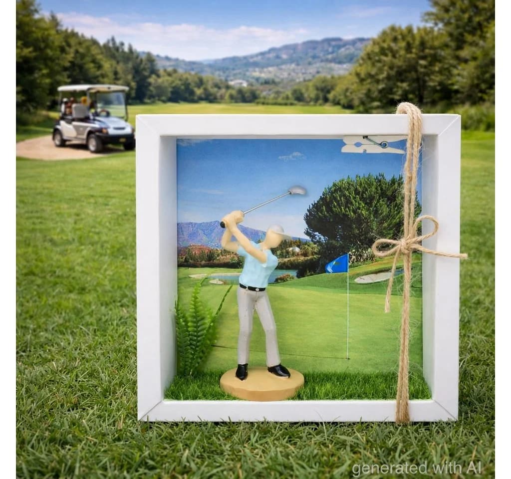 ZauberDeko Geldgeschenkbox Golf Mann Golfzubehör