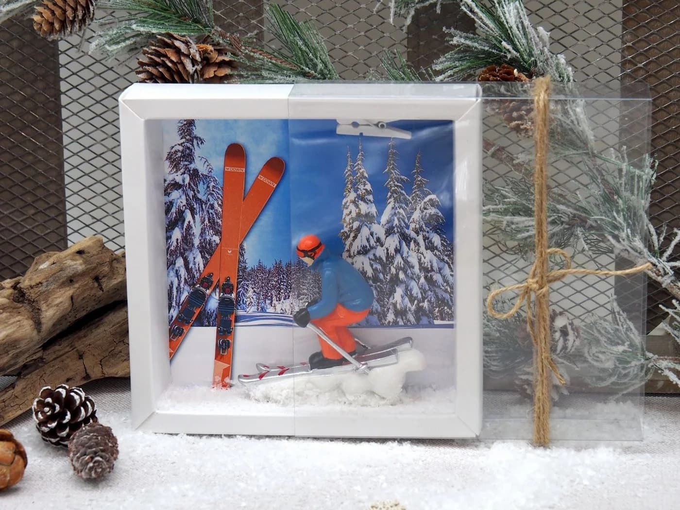 ZauberDeko Geschenkbox Geldgeschenk Ski Fahren Winterurlaub