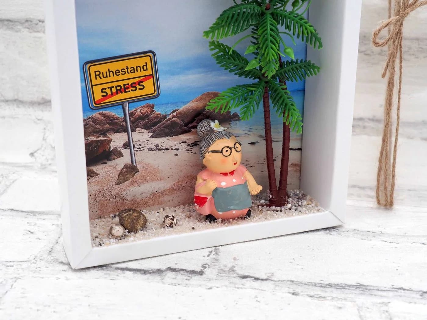 ZauberDeko Geschenkbox Geldgeschenk Ruhestand Weiß/Braun - Bild 3