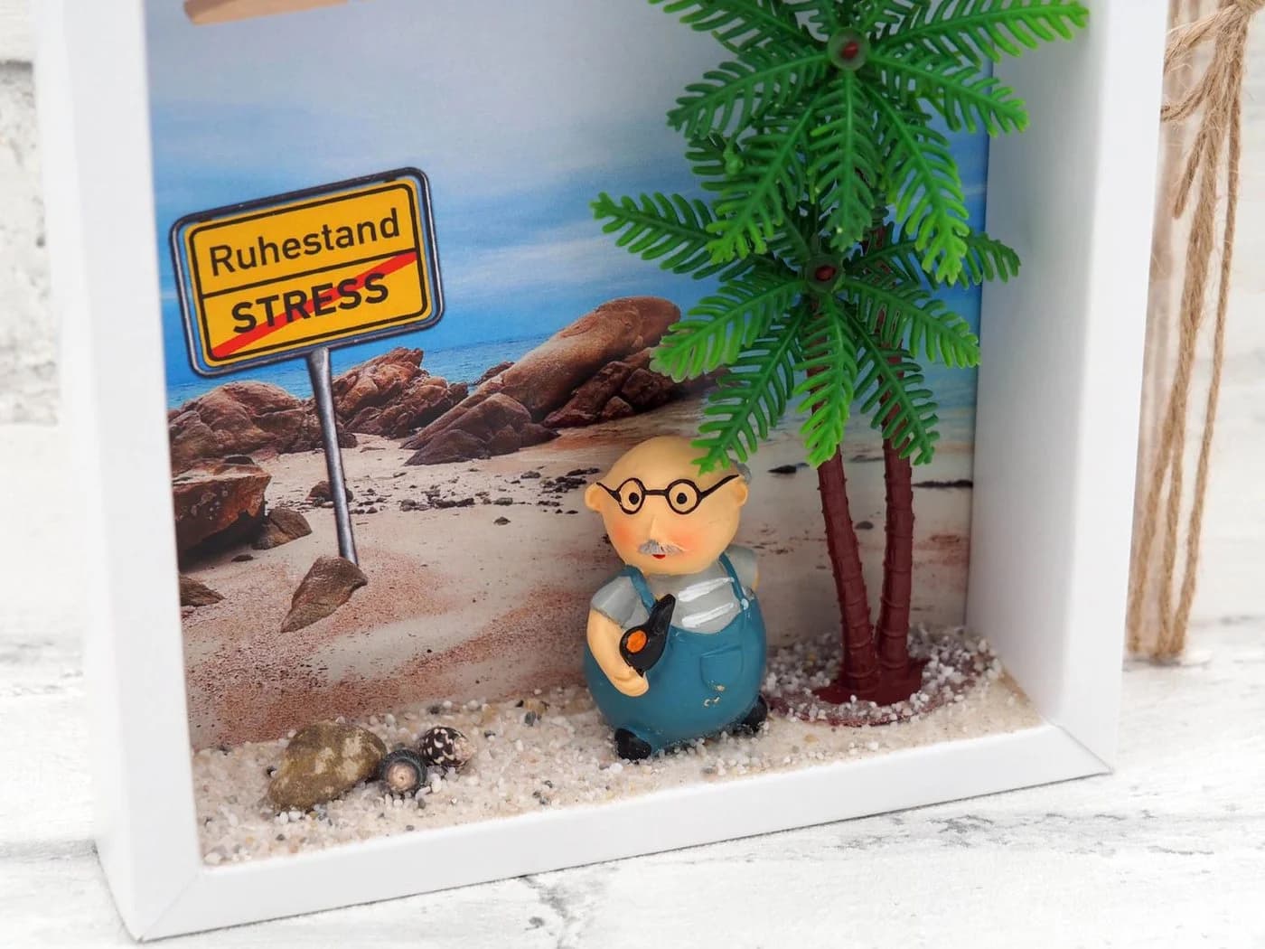 ZauberDeko Geschenkbox Geldgeschenk Weiß Transparent Ruhestand - Bild 3
