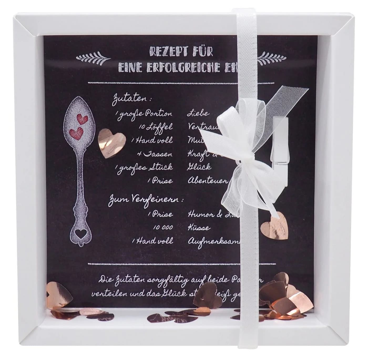 ZauberDeko Hochzeitsgeschenkbox Geldgeschenk Verpackung Rezept für eine glückliche Ehe - Bild 2