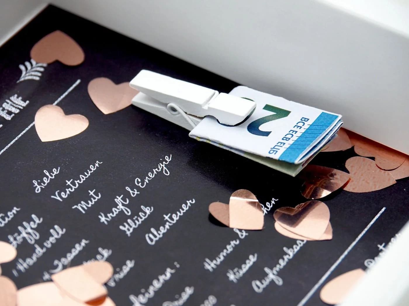 ZauberDeko Hochzeitsgeschenkbox Geldgeschenk Verpackung Rezept für eine glückliche Ehe - Bild 3