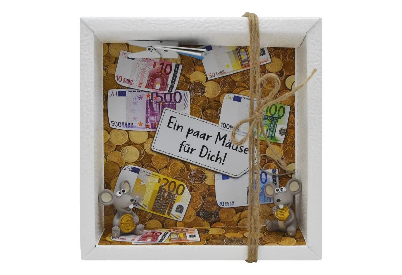 ZauberDeko Geschenkbox Geldgeschenk Verpackung Weiß Transparent - Bild 2