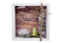 ZauberDeko Geschenkbox Geldgeschenk Weiß Braun Yoga Frosch Bild 2