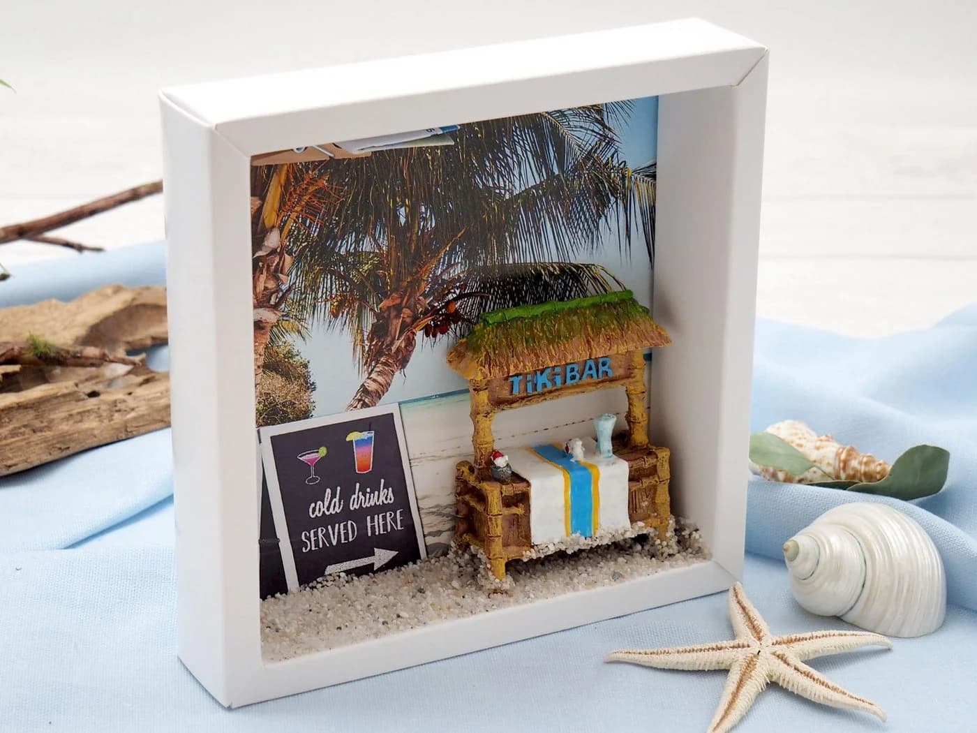 ZauberDeko Geschenkbox Strandurlaub Weiß Transparent - Bild 4