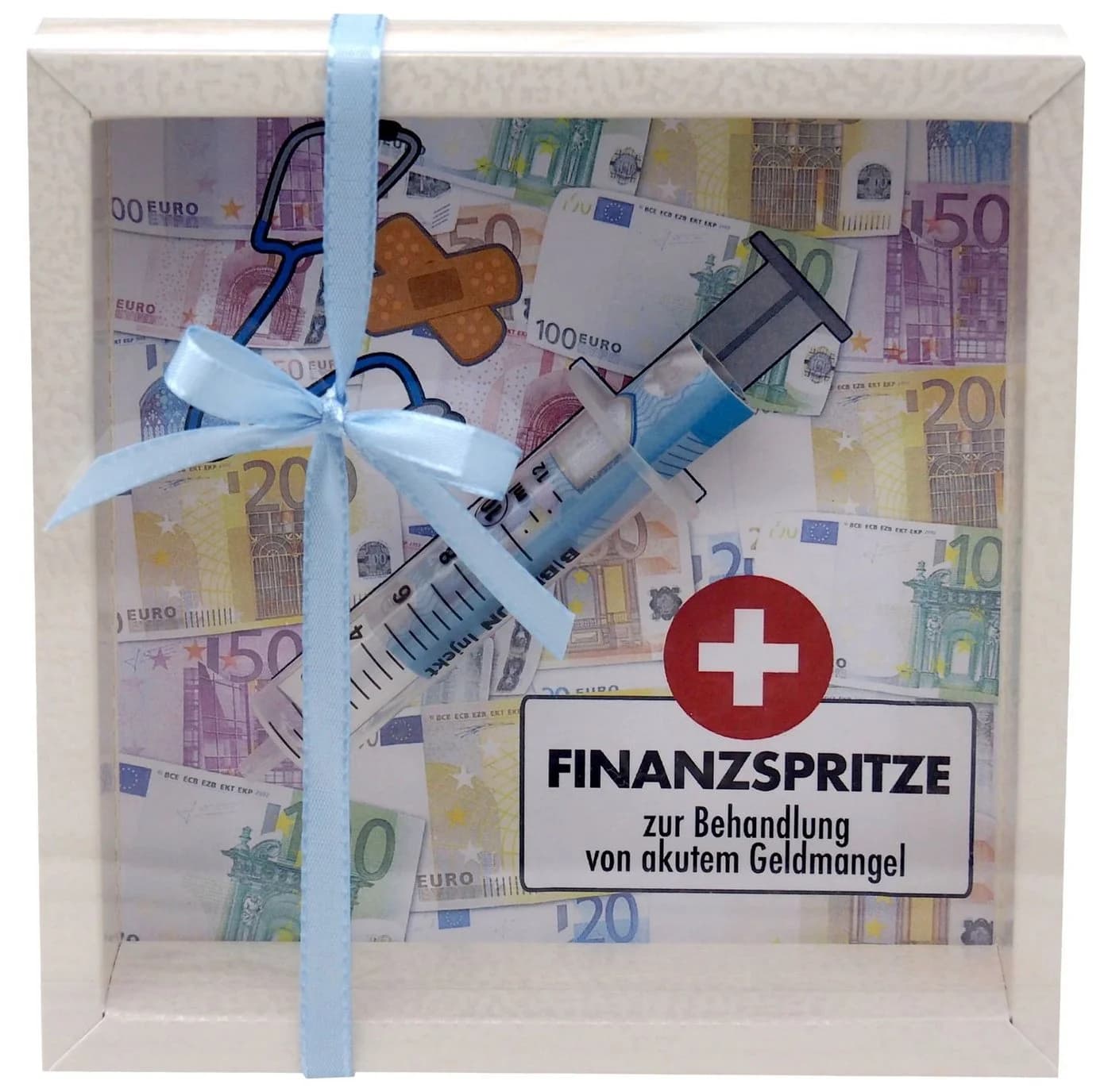 ZauberDeko Geschenkbox Geldgeschenk Finanzspritze Beige Transparent - Bild 2