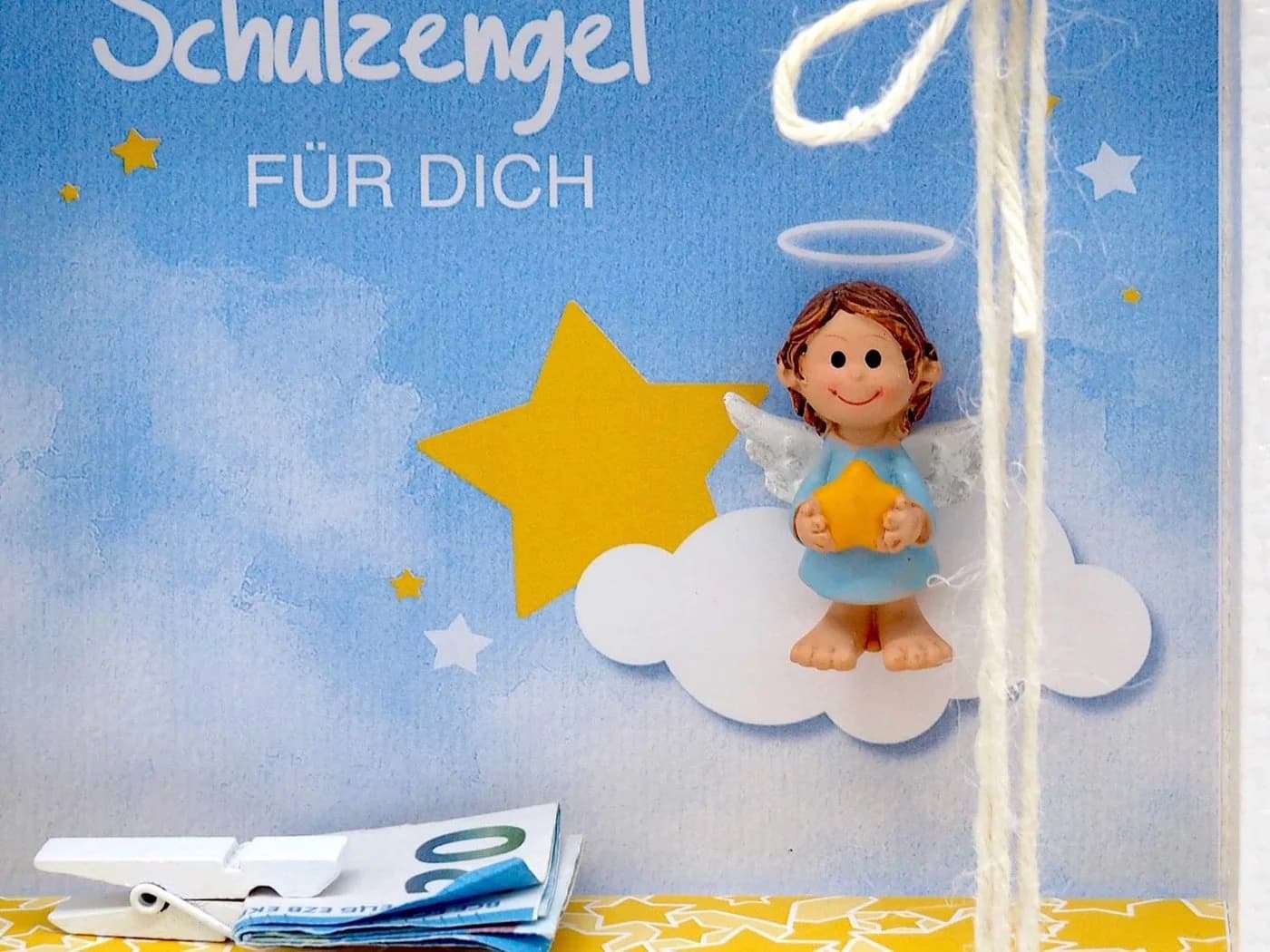 ZauberDeko Geschenkbox Geldgeschenk Schutzengel Weiß