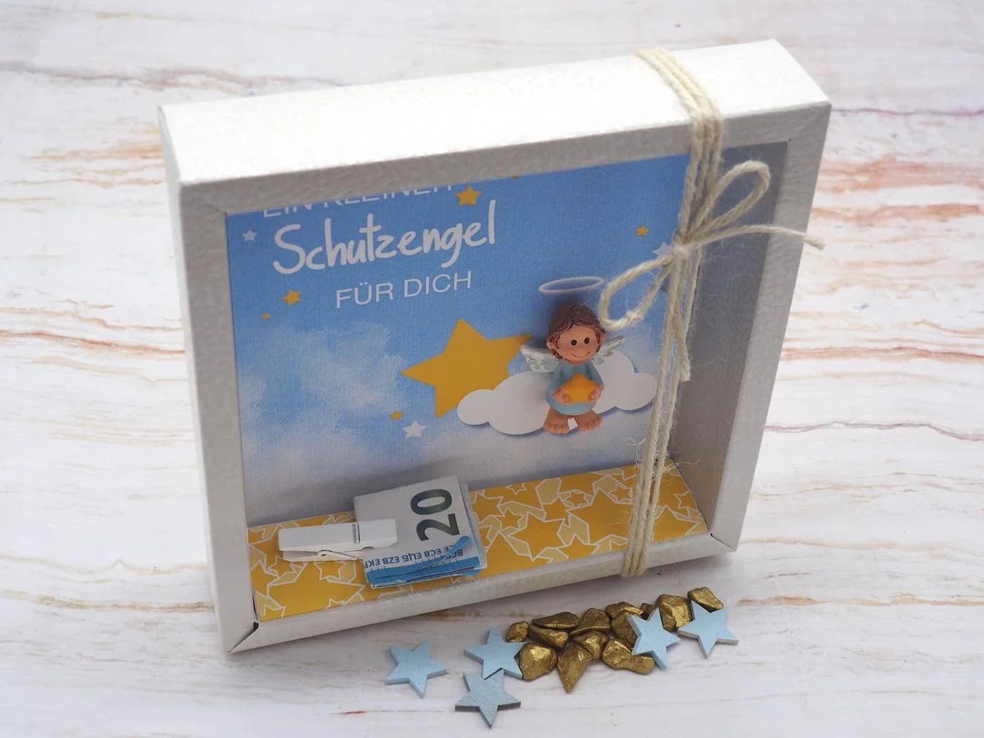 ZauberDeko Geschenkbox Geldgeschenk Schutzengel Weiß - Bild 3