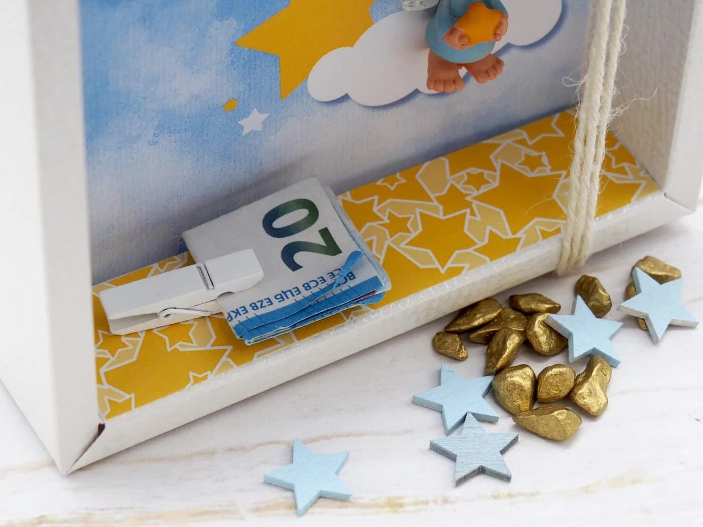ZauberDeko Geschenkbox Geldgeschenk Schutzengel Weiß - Bild 4