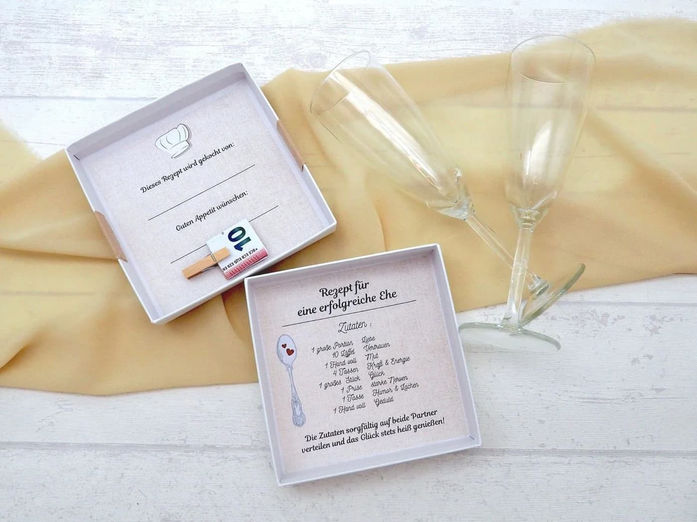 ZauberDeko Geschenkbox Geldgeschenk Hochzeitsgeschenk Rezept glückliche Ehe - Bild 5