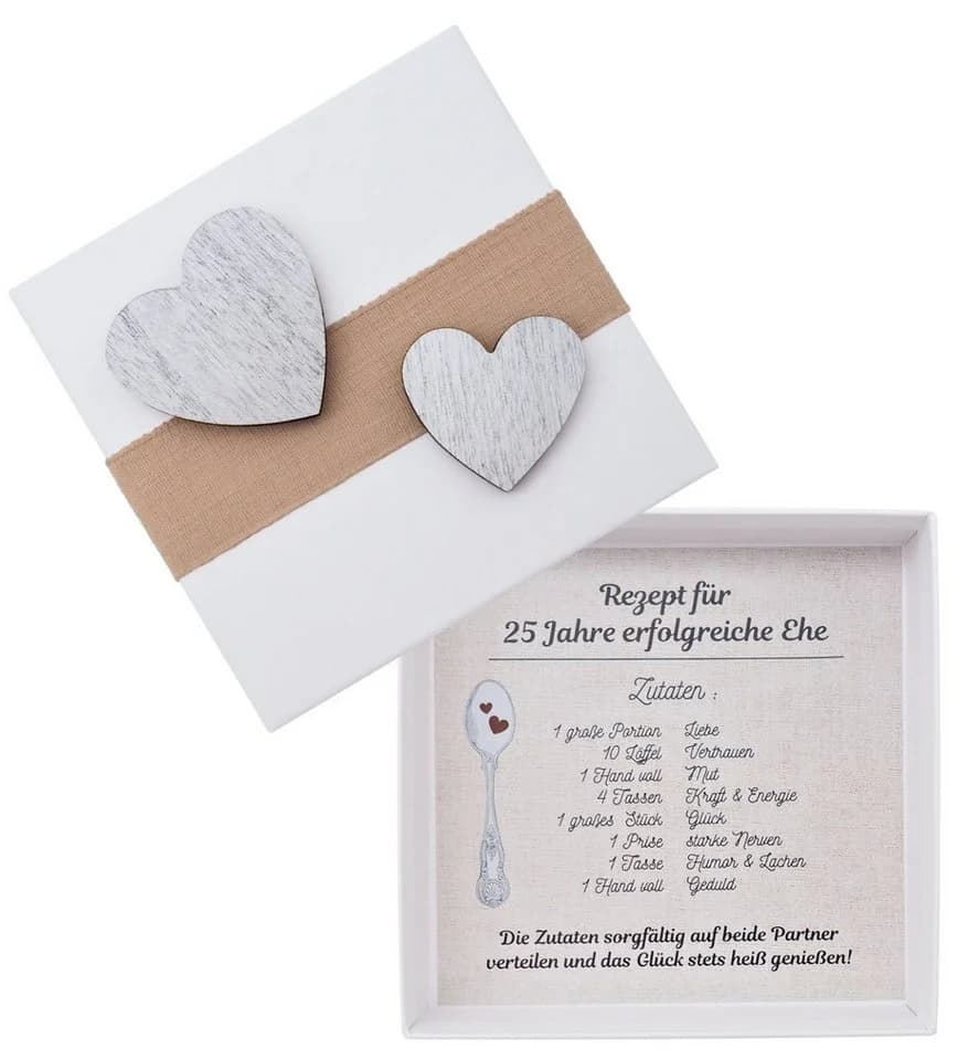 ZauberDeko Geschenkbox Geldgeschenk Silberhochzeit Silber - Bild 2
