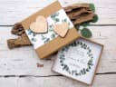 ZauberDeko Personalisierte Geldgeschenkbox Hochzeit Eukalyptus Bild 3
