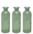 ZauberDeko 3-Vasen-Set Salbeigrün Glas Blumenvasen Bild 2