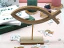 ZauberDeko Tischdeko Kommunion Konfirmation 20 Personen Salbei Rosa Gold Bild 4