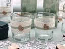 ZauberDeko Tischdeko Set Herz Salbei Eukalyptus Holz Creme Hochzeit 20 Personen Bild 4