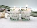 ZauberDeko Teelichthalter Windlicht Eukalyptus SET 2 Stück mit Spruch Bild 3