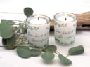 ZauberDeko Teelichthalter Windlicht Eukalyptus SET 2 Stück mit Spruch Bild 5