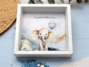 ZauberDeko Geschenkbox Taufe Geldgeschenk Elefant Blau Personalisiert Bild 4