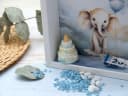 ZauberDeko Geschenkbox Taufe Geldgeschenk Elefant Blau Personalisiert Bild 5
