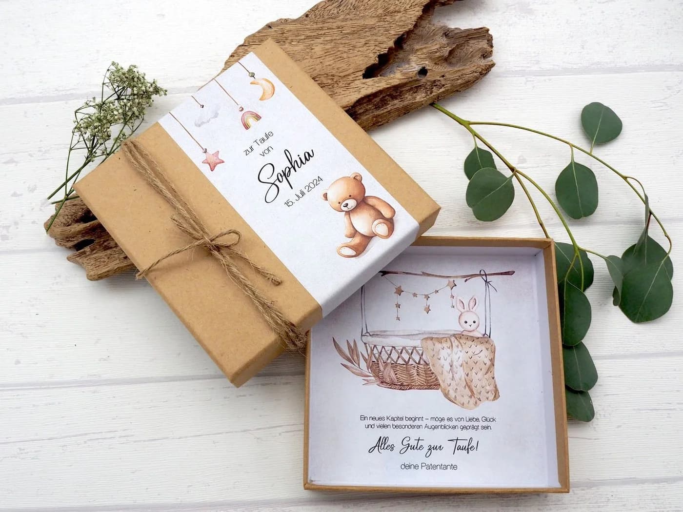 ZauberDeko Geschenkbox Geldgeschenk Boho Style Personalisiert - Bild 3