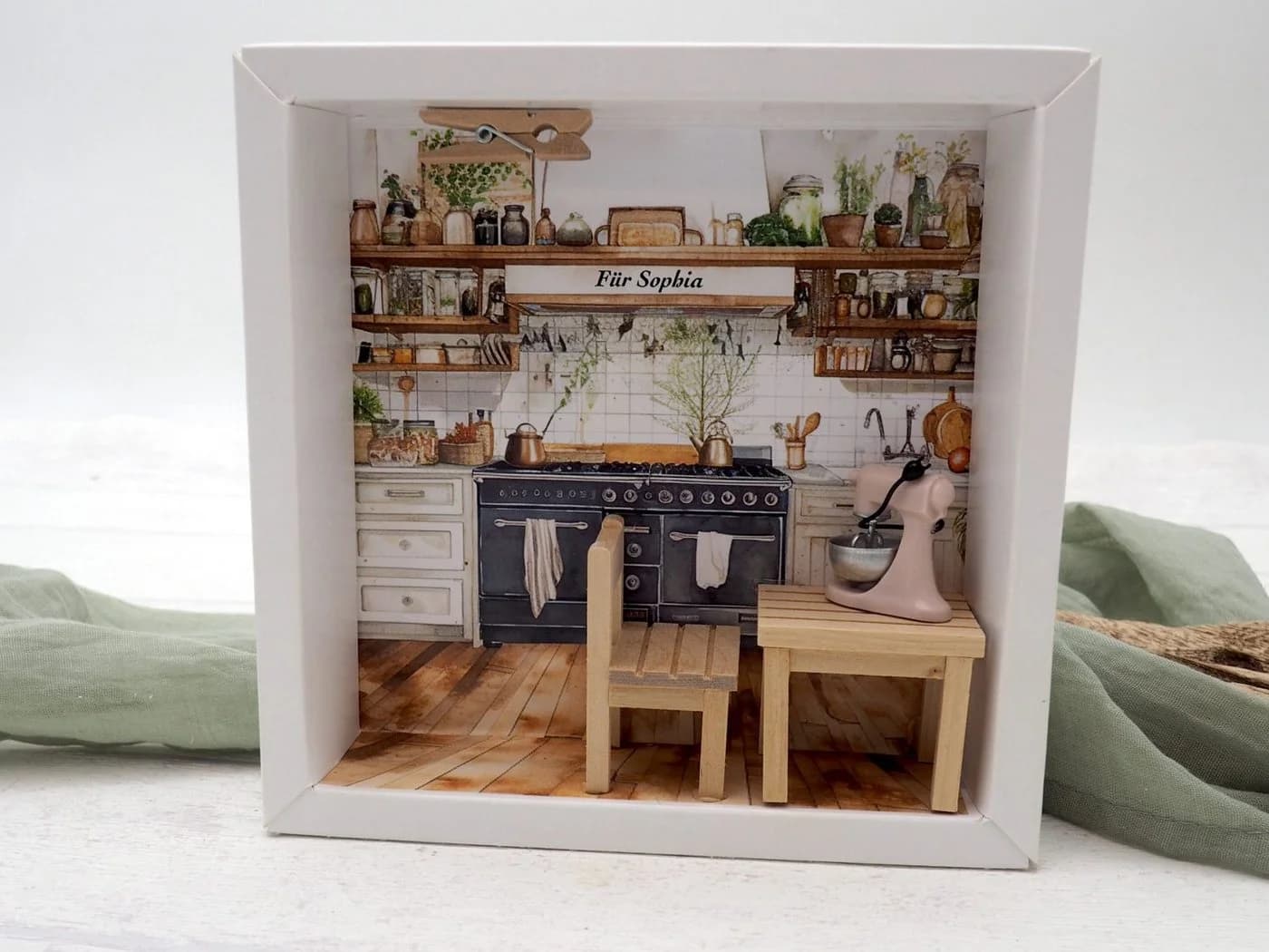 Personalisierte Geldgeschenkbox Backen & Mixen mit Name - Bild 3