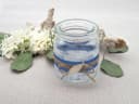 ZauberDeko Windlicht Glaube Liebe Hoffnung Dunkelblau Fisch 9cm 2 Stk Bild 4