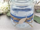 ZauberDeko Windlicht Glaube Liebe Hoffnung Dunkelblau Fisch 9cm 2 Stk Bild 5
