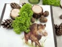 ZauberDeko Herbst Deko Set Wildschwein Tischband Servietten Streudeko Bild 4