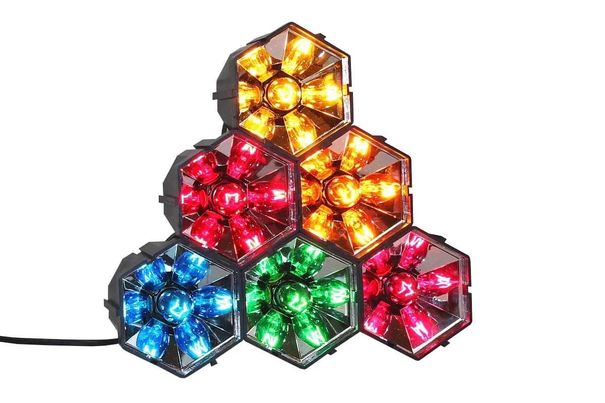 Weit & Breit Handelsgesellschaft mbH Discolicht Disco Licht 6 Lampen Automatischer Farbwechsel