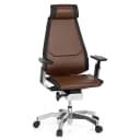 hjh OFFICE Bürostuhl GENIDIA PRO High End mit Armlehnen Leder Bild 1