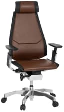 hjh OFFICE Bürostuhl GENIDIA PRO High End mit Armlehnen Leder Bild 2