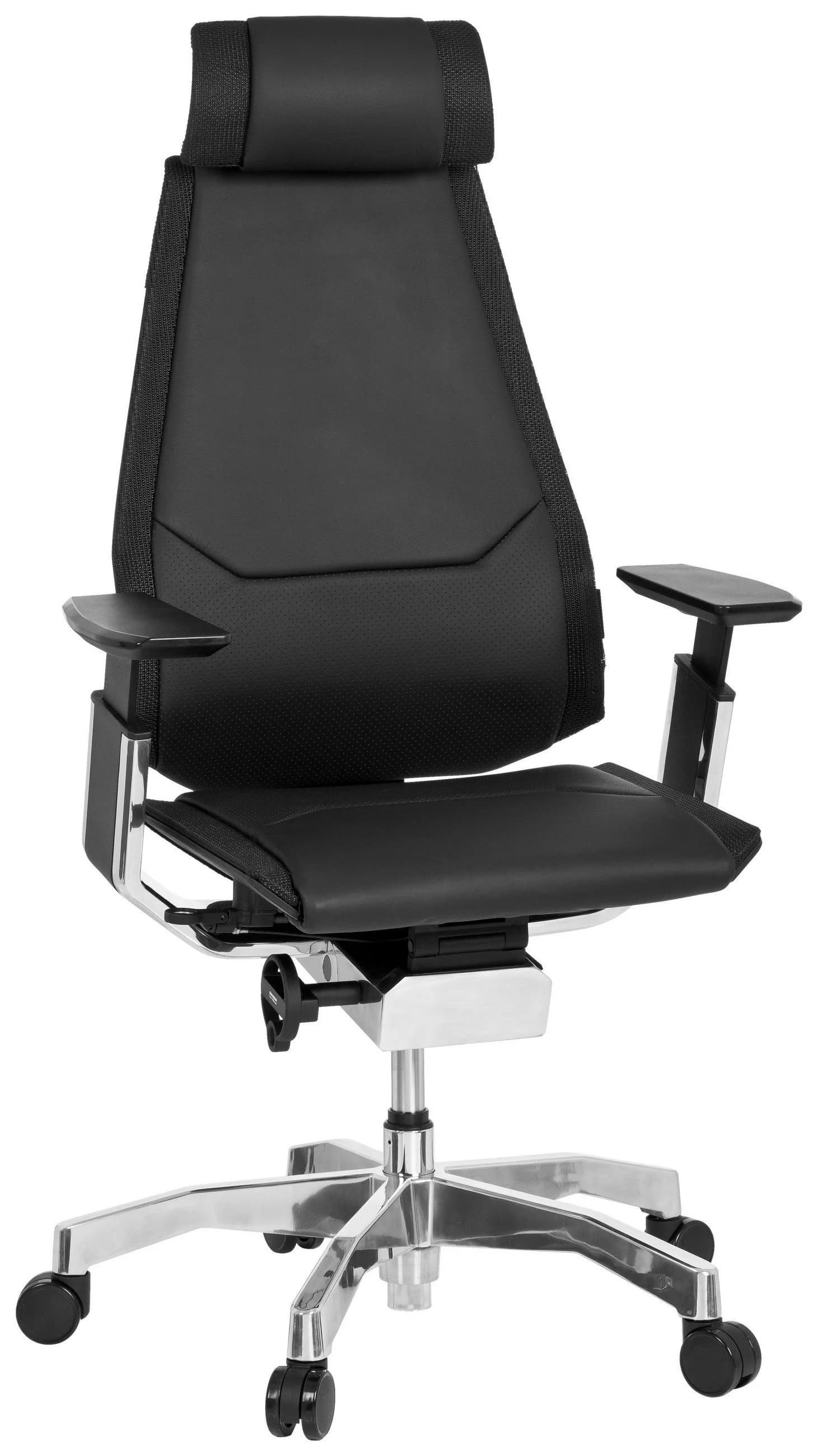 hjh OFFICE GENIDIA PRO Bürostuhl Leder Schwarz - Bild 2