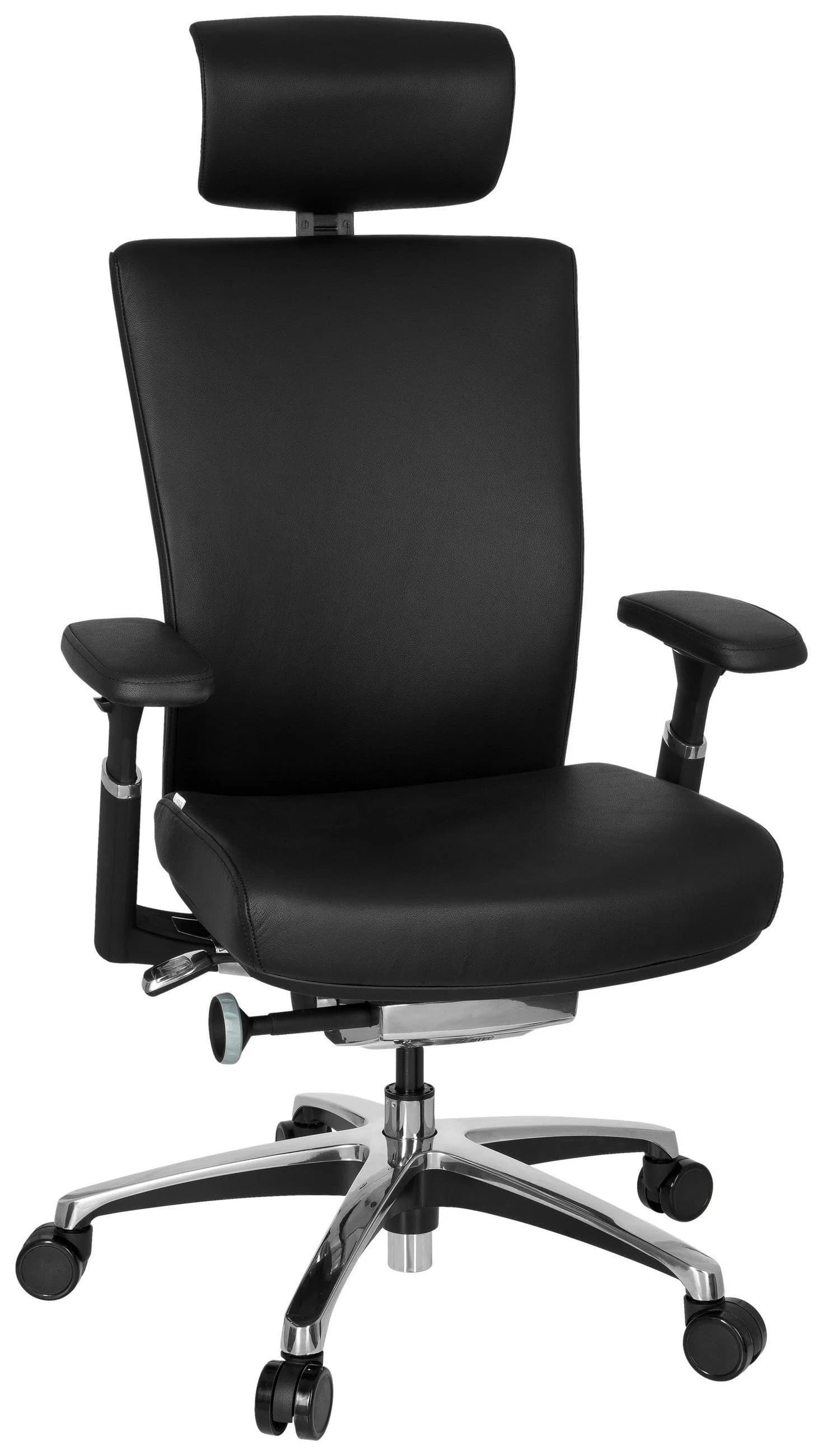 hjh OFFICE Profi Bürostuhl NOVA Leder mit Armlehnen höhenverstellbar - Bild 2