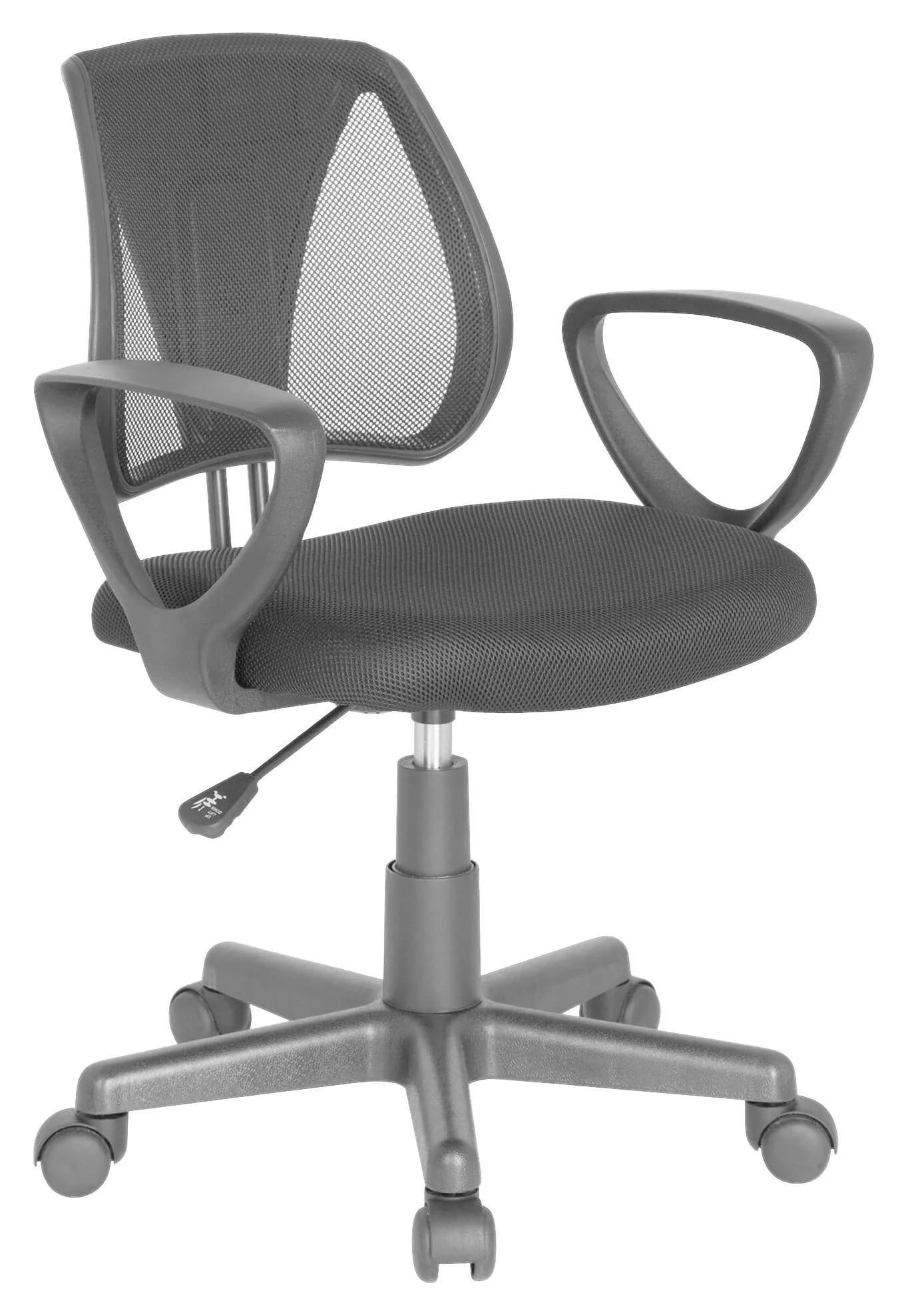 hjh OFFICE Jugenddrehstuhl Kiddy CD Schwarz höhenverstellbar