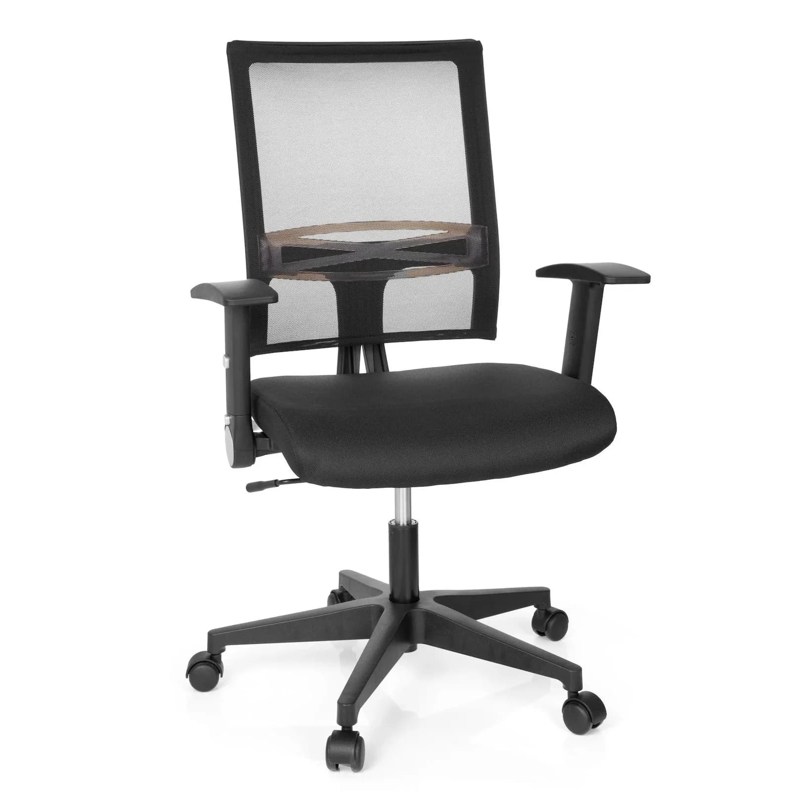 hjh OFFICE Home Office Bürostuhl OFFICE R8 Stoff Netzstoff mit abklappbaren Armlehnen