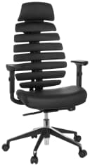 hjh OFFICE Bürostuhl ERGO LINE II PRO Leder Höhenverstellbar mit Armlehnen Bild 2