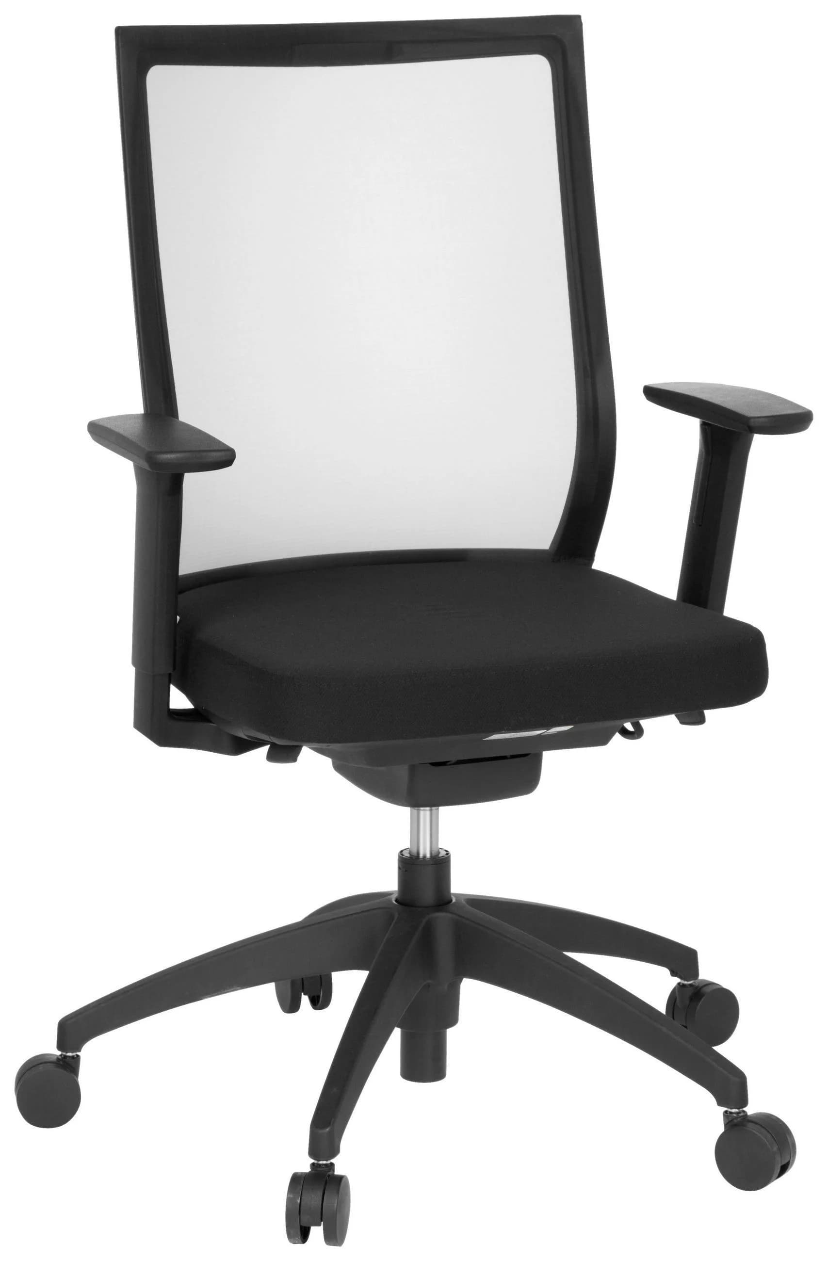 hjh OFFICE Profi Bürostuhl ASPEN Stoff / Netzstoff mit Armlehnen - Bild 2