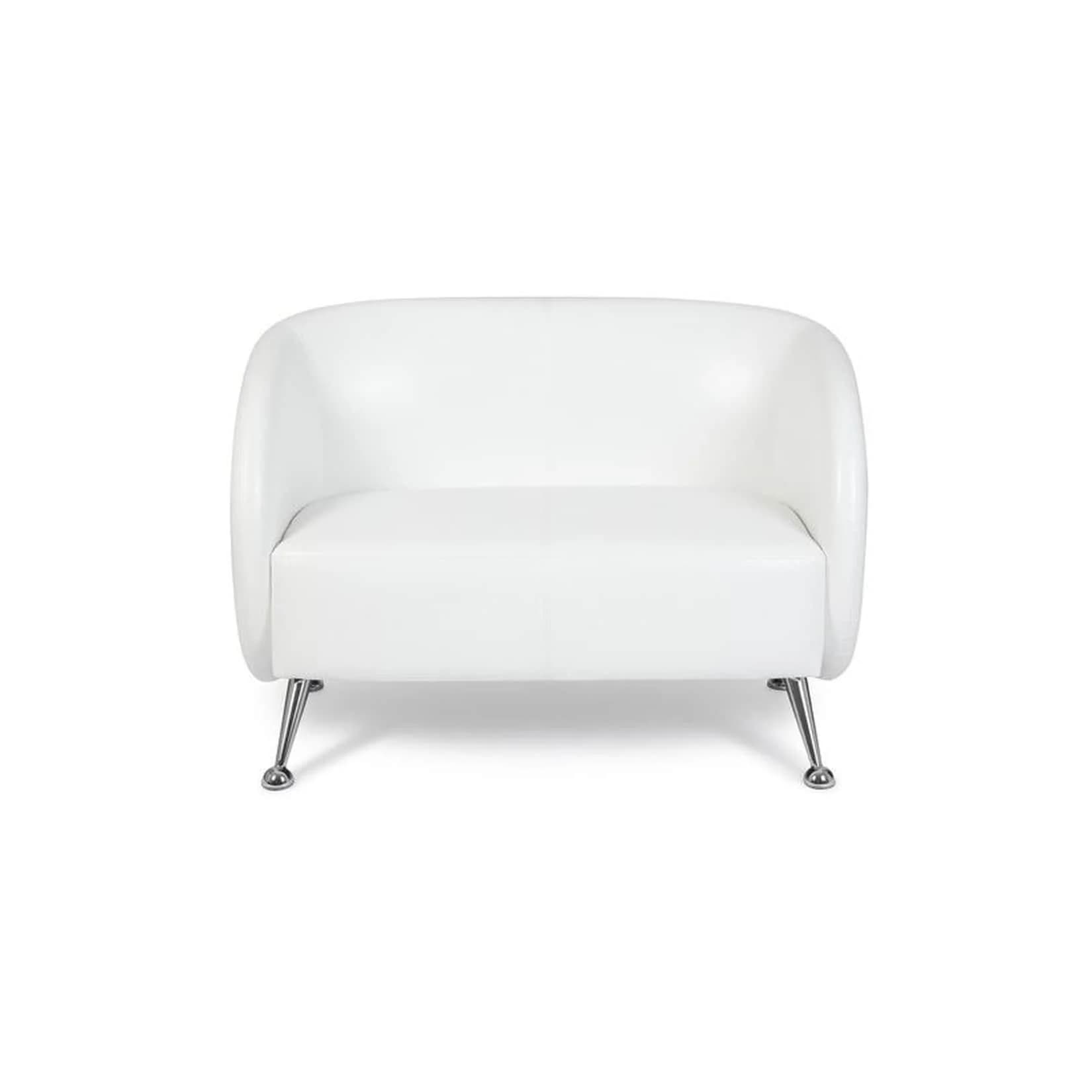 hjh OFFICE Lounge Sofa ST. LUCIA Kunstleder mit Armlehnen Retro